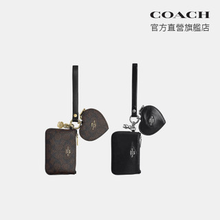 【COACH】HEART 掛件裝飾手腕包和手拿包-多色任選(CEO28/CEO31)