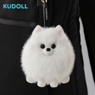 KUDOLL庫島玩偶模擬博美掛件純手工包掛可愛呆萌潮玩玩偶送禮掛件