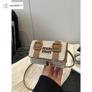 🔥臺灣出貨🔥TiTi💕限時下殺簡約時尚高級感miu系新款小方包女包編織紋理劍橋迷你單肩斜挎包