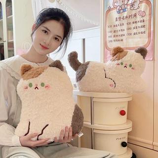 日系可愛三花貓咪抱枕💖 日系三花貓咪抱枕公仔超軟可愛睡覺玩偶靠枕沙發布娃娃女生日禮物