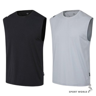 Descente 迪桑特 無袖背心 男裝 排汗 快乾 SQ321TST71-BLK0/SQ321TST71-GRY0