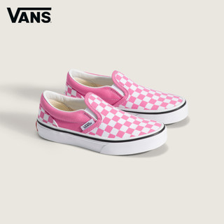 Vans Color Theory Classic Slip-On 中童款粉色滑板鞋 休閒鞋