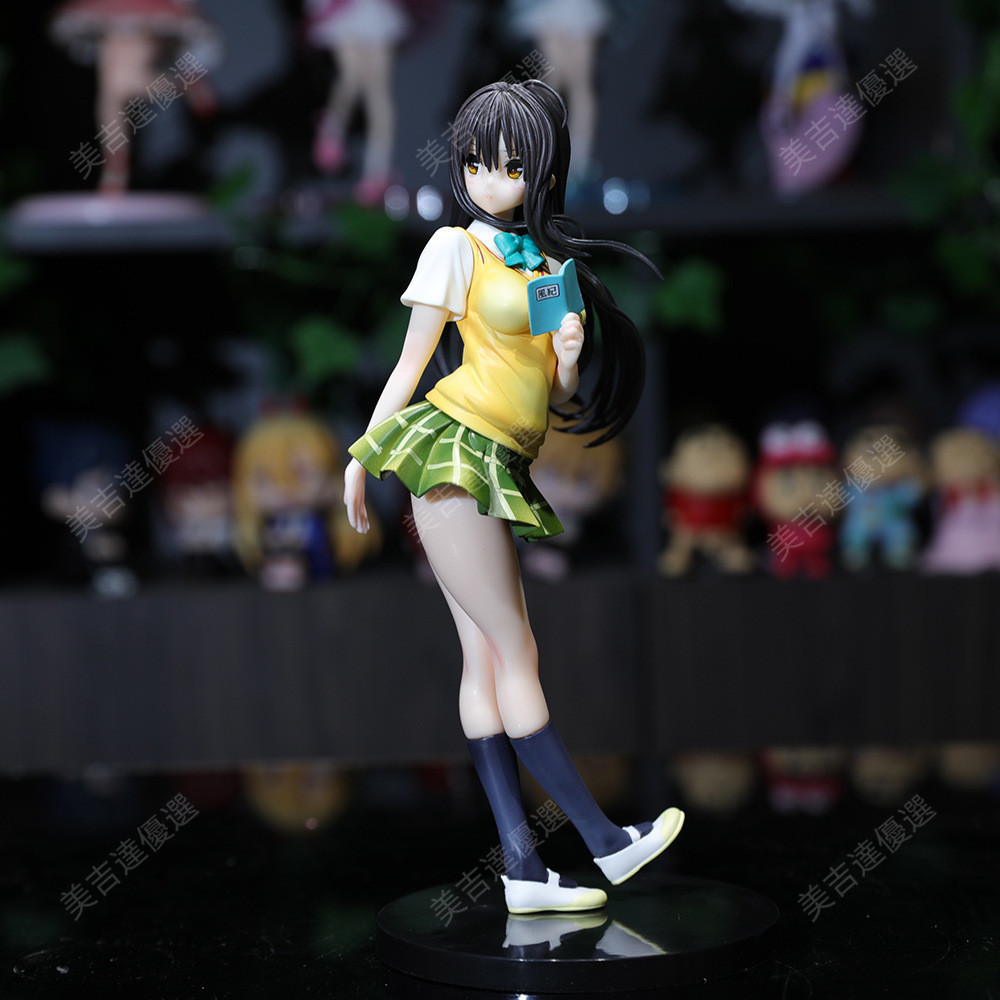 台灣發貨  黑髮古手川唯校服蓬勃朝氣景品手辦拿書少女原畫系列回眸模玩手辦 公仔 擺飾 gk 公仔 手辦