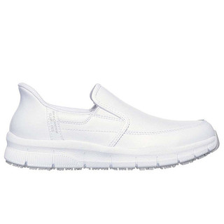 Skechers 思克威爾 Nampa SR 女 護士鞋 工作鞋 無鞋帶 白 [108235WHT]
