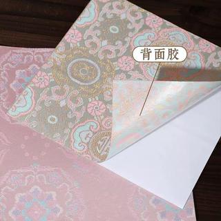 DIY材料💖 宋錦布頭diy新中式髮夾帶背膠提花布料髮簪胸針香囊吊墜材料手作 手作材料 DIY配件