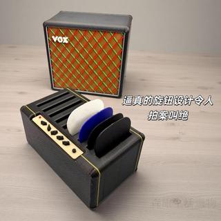 吉他彈片盒 音響造型彈片盒 效果器撥片 pick收納盒 吉他撥片架 禮物首選 音箱吉他撥片造型收納盒樂器配件桌面收藏創意