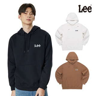 Lee LOGO口袋寬鬆帽T 男 黑色 白色 棕黃 LB511018