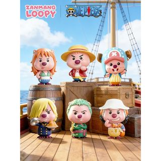 台灣出貨丨免運⛅ZANMANG LOOPY×航海王ONE PIECE系列盲盒 露比喬巴魯夫潮玩公仔 可愛盒玩收藏模型擺件