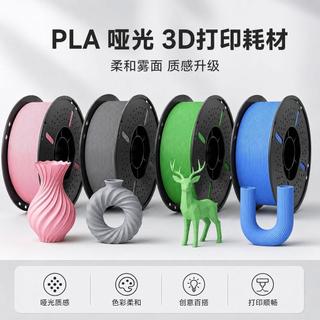 3D列印線材 3d列印機耗材 3D列印耗材 3D列印材料 高韌性 不易斷 PLA+啞光Matte排線整齊單色1.7