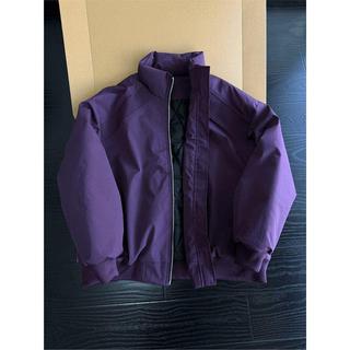 ☀本島出貨☀烏梅紫色bomber斜切棉服男冬季加厚夾棉clenfit棉衣高級感棒球服