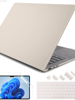 新店特惠 ♞,♘,♙奶油保護殼適用於Microsoft Surface Laptop Go 1/2 Laptop 2/3