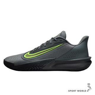 Nike 籃球鞋 男鞋 Precision 7 灰黑綠【運動世界】HJ9153-004
