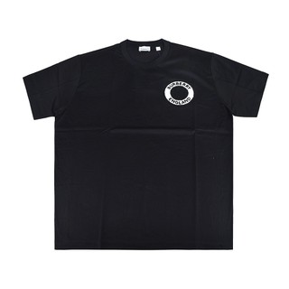 BURBERRY毛巾布字母LOGO純棉寬鬆短袖T恤(男款/黑)
