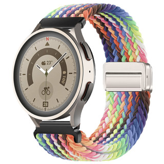 磁吸 24MM Garmin Venu X1 編織 錶帶 Ticwatch COROS APEX4 46mm FC9K