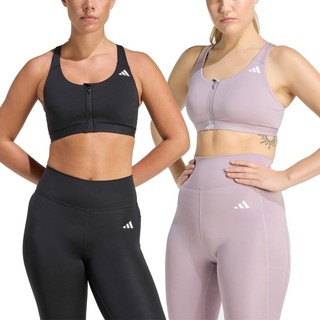 ADIDAS 女 OPT ESS ZIP MS 運動內衣-KA4746/KB4386