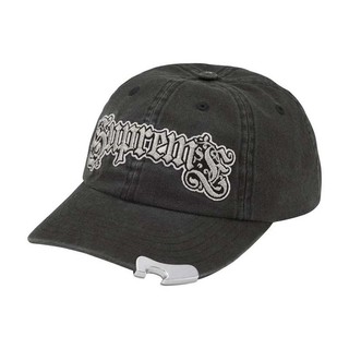Supreme Bottle Opener 6-Panel 復古刺繡 開瓶器 6分割帽 帽子 黑色 FW26H42-BK