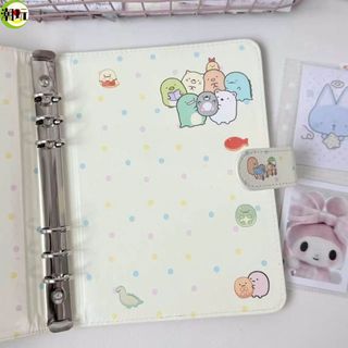 潮玩💦卡冊 卡片收納冊 收集冊 收藏冊 清新風角落生物A5活頁收納冊筆記本學生通用可拆卸角落生物卡冊