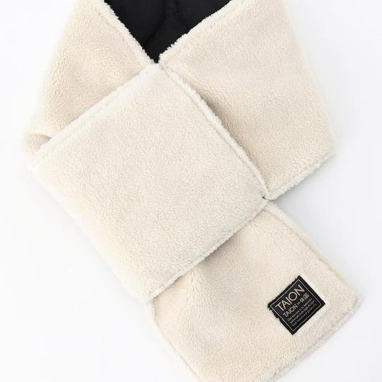 FREAK'S STORE TAION軍風可雙面穿羽絨圍巾（羽絨·羊羔絨）【限量】