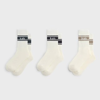 AirRoom正品 2025AW KITH Socks 三雙一組 條紋 LOGO 襪子 長襪 KHM220155
