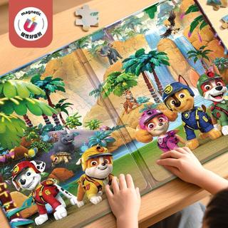 【臺灣-出貨】汪汪隊磁力拼圖3到6歲兒童益智卡通男孩女孩磁性平圖玩具