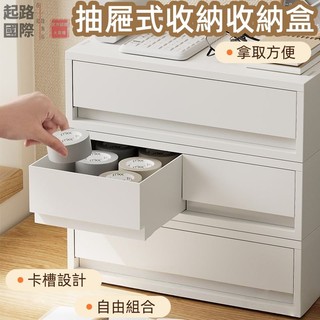 【抽屜式收納收納盒】多層 塑膠儲物櫃 衣櫃整理盒 多功能桌麵 A4檔案 拿取方便 卡槽設計 自由組合ZYX