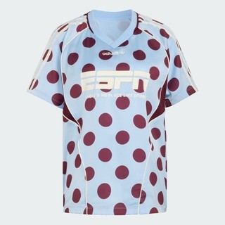 Adidas 愛迪達 Jersey Ss KV1188 女 球衣 藍底 短袖上衣 V領 寬鬆舒適