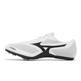 Mizuno 田徑釘鞋 X Sprint 白 黑 美津濃 尖釘 輕量 抓地 男女鞋 [ACS] U1GA2324-03