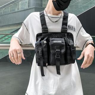 多功能背心戰術馬甲cos特工裝電工揹包926潮牌馬甲胸包騎行包