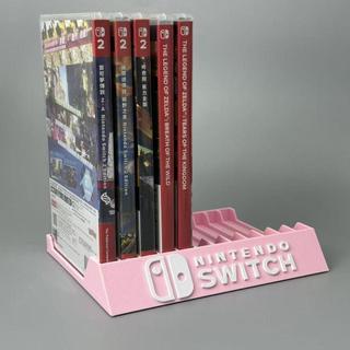 【新店上新】🌸台灣出貨🌸switch實體遊戲卡1 2通用桌面收納整理展示盒櫻花公主粉色&