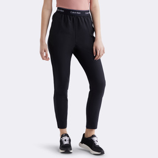 【Calvin Klein】 CK Modern Sport 高腰窄口運動褲 黑色