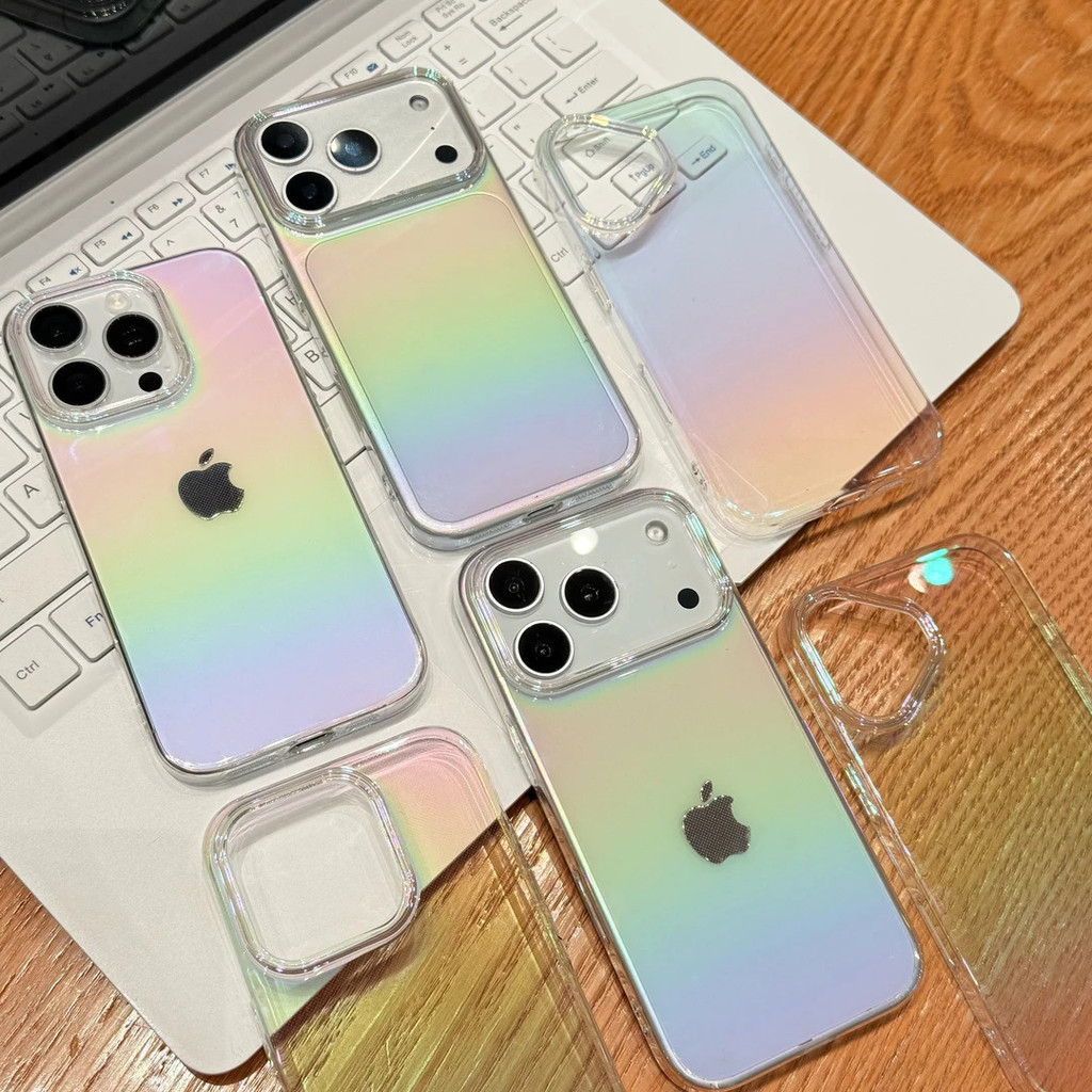 ZX甄選✨17手機殼 適用蘋果17ProMax手機殻iPhone16七彩殻15/14/13/12新款AIR鐳射款