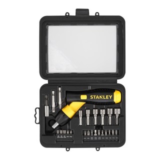 STANLEY 可調式手握棘輪螺絲起子25件組 0-63-022