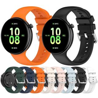 適用榮耀手錶GS5表扣矽膠錶帶HONOR Watch Fit矽膠錶帶替換腕帶
