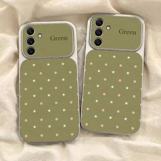 波點星星適用Samsung S26手機殼S24 Ultra大視窗S25 Ultra小羊皮