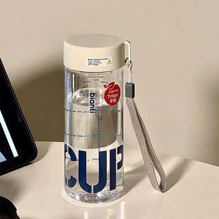 Tritan水杯 500ml刻度運動水瓶 透明水壺 提繩水杯 防漏水瓶 健身水壺 辦公水杯 外出水瓶 學生杯 日常補水杯