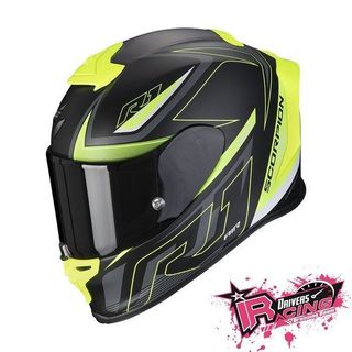 ♚賽車手的試衣間♚ Scorpion® EXO-R1 Evo Air Gaz 消光 黑/黃