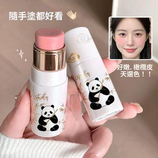 kodyboll 鎏金熊貓限定腮紅棒 低飽和自然膨脹感韓系腮紅膏 持妝服帖好暈染提氣色 新手友好日常偽素顏平價入門彩妝