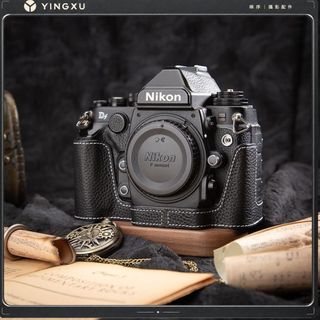 【頭層牛皮相機保護套 適用尼康DF】Nikon Df真皮相機皮套丨機身皮革保護殼 數位相機收納包 數位相機機身外套