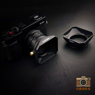 【富士相機遮光罩】️方形螺口遮光罩｜通用富士15-45/35-F2/18-55mm｜索尼16-50mm專用｜鏡頭配件