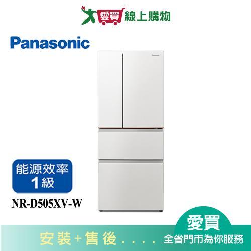 Panasonic國際500L無邊框鋼板四門變頻冰箱NR-D505XV-W_含配送+安裝【愛買】
