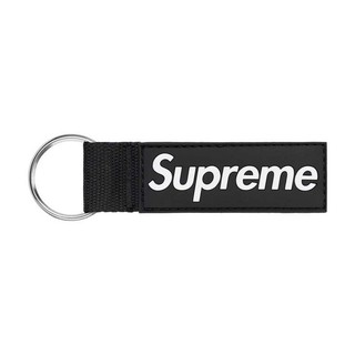 Supreme Webbing Keychain Black 鑰匙圈 掛件 黑色 SS26A135-BK [台灣現貨]