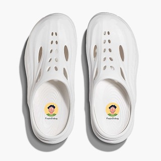 HOKA Ora Recovery Mule 肌力恢復紓壓鞋 柔軟輕便 人體工學 足弓支撐 白色穆勒鞋 懶人洞洞包頭拖鞋