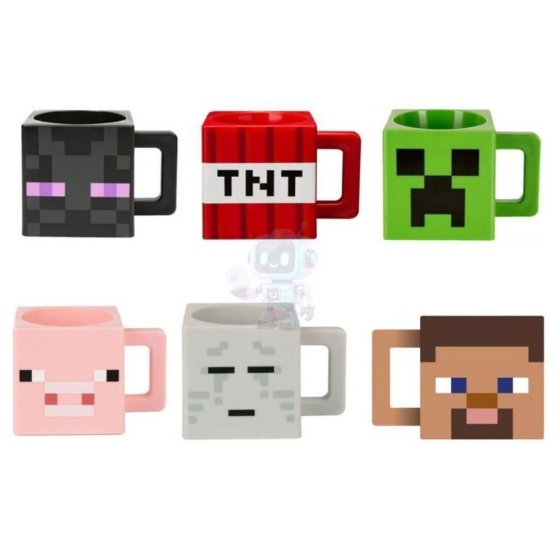 【台灣出貨】Minecraft 麥塊 我的世界第三方周邊杯子 苦力怕 終界使者 TNT 史蒂夫 小豬 塑膠杯
