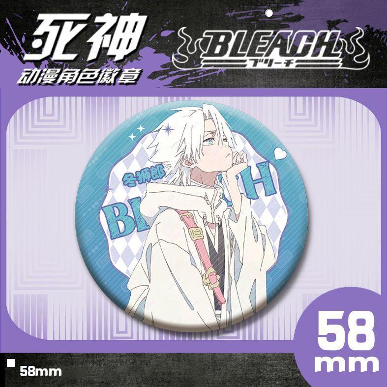 ⚡新品熱賣⚡Bleach 死神 死神周邊 Bleach 死神周邊徽章 黑崎一護朽木露琪壓更木劍八朽木白哉吧唧
