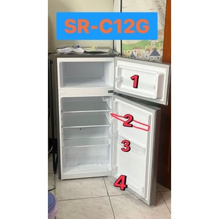 冰箱門欄適用SAMPO聲寶SR-C09G、SR-C12G、REF-M90、REF-M90G