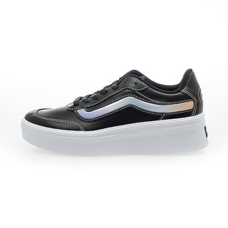 VANS 日線 女鞋 ISSAC 皮革 厚底鞋 休閒鞋 黑 V251134002