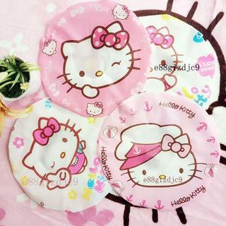 🚀臺灣出貨⚡Hello Kitty浴帽防水成人女款浴室用品美髮焗油帽防塵帽洗澡洗髮 防水浴帽