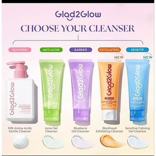 Glad2glow Cleanser Facial Wash Series