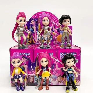 台灣出貨 獵魔女團 新款火爆K-Pop盲盒獵魔女團系列潮玩公仔模型周邊場景裝飾品