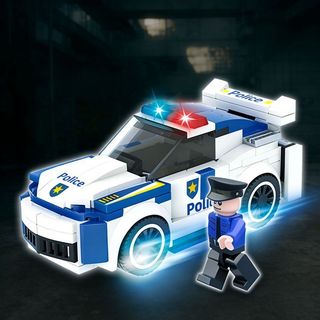 【奇趣王國👑】 汽車積木 積木玩具 相容樂高哲高我的城市系列警車消防車合體大卡車拼裝積木玩具禮物